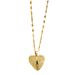 New Personalized Open Close Love Necklace Creative Peach Heart Wings Collar Chain with Micro Inlaid Zircon Stone that_ipsvogv.com