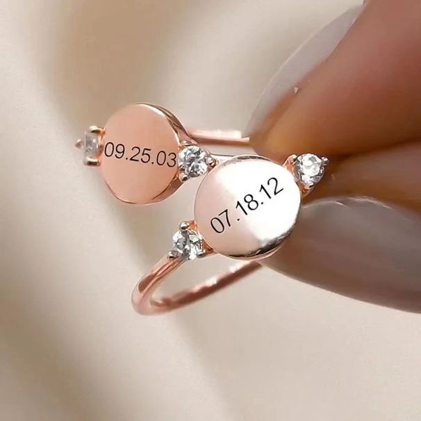 Hot Selling 12 Color Birthstone, Mother's Day, Valentine's Day Personalized Ring, Trendy Commuting Fashion_ipsvogv.com