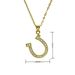 Zircon Copper Micro Inlaid Colored Zircon Horseshoe Necklace For Women Niche Design Light Luxury Temperament U Shaped Jewelry_ipsvogv.com