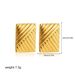 Unisex Hot Selling New Products Square Twill Exaggerated Large Earrings Retro Atmosphere High End Earrings_ipsvogv.com