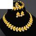 European and American jewelry popular alloy bridal wedding jewelry set necklace earrings four-piece jewelry manufacturer supply_ipsvogv.com
