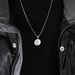 St. Benedict the Exorcist stainless steel necklace men and women titanium steel round coin pendant_ipsvogv.com