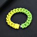 Men's Jewelry Paint Stainless Steel Gradient Bracelet Jewelry Titanium Steel No Fading Cuban Chain Men Hip Hop Bracelet Jewelry_ipsvogv.com