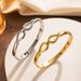 Titanium Extremely Simple High Grade Vacuum Furnace Electroplated Smooth Stainless Steel Bracelet_ipsvogv.com