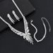 New Yiwu Small Earrings Necklace Bracelet Set High-end Zircon Wedding Jewelry_ipsvogv.com