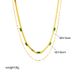 Four seasons fashion vintage high quality double layer wear blade collarbone chain square diamond accessory necklace_ipsvogv.com