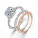 Women's Jewelry Micro Paved Zircon Ring High End Popular Combination Ring_ipsvogv.com