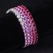 Rainbow Color Mixed Gemstone Bracelet 3/4/5mm Tennis Chain S925 Sterling Silver Inlaid Cultured Ruby Bracelet_ipsvogv.com