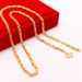 Vietnamese Sand Gold Rabbit Necklace 45cm Men and Women Gold plated Thick Necklace Couple Style Long lasting Colorfast_ipsvogv.com
