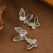 French Light Luxury Simple Diamond Inlaid Natural Shell Long Butterfly Tassel With Elegant Style And High-end Silver_ipsvogv.com