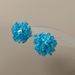 Unisex Summer Cool Blue Rhinestone Beaded Earrings Niche Retro Gentle Simple Aesthetic Art White Holiday Earrings_ipsvogv.com