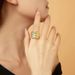 Cao Shi Double Gold Textured Universal For Men And Women Fashion Exaggerate Ring Headpiece_ipsvogv.com