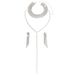 Women’s Jewelry Set Fashion Exquisite Claw Chain Y Shaped Rhinestone Full Diamond Necklace Neck Chain Clavicle Chain Versatile Accessories_ipsvogv.com