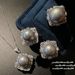 Lace Honeycomb Flower Australian White Necklace Tahitian Real Multi-Color Twist Cluster Pearl Zircon Earrings Set_ipsvogv.com