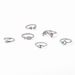 Combination Moon Star Wings Fish Shaped Hollow Open 6-piece Set Ring_ipsvogv.com