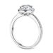 Sterling silver pigeon egg oval wrapped Mo Sang stone ring female hand jewelry _ipsvogv.com