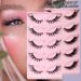 2024 Hot Selling 5-pair Slanted Flying Fox Style False Eyelashes Naturally Thick Curled Eyelashes Cat Eyelashes_ipsvogv.com