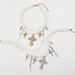 N12274 temperament niche design double-layer pearl personalized three leaf cross multi-layer necklace_ipsvogv.com