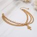 New Multi-layer Hollowed Out Foot Decoration Tassel Snake Shaped Pendant With Three-layer Leg Chain For Women_ipsvogv.com