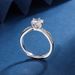 New Korean version of Mosang Stone Wrapping Ring, Women's Six Claw One Carat Interwoven Love Open Ring Handpiece_ipsvogv.com