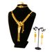 Dubai Copper Gold Plated Nigeria Popular Jewelry Four Piece Set_ipsvogv.com