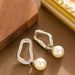 Internet Celebrity's Exquisite Fashionable Asymmetrical Pearl With Shadow, Light Luxury And Niche Socialite Style Silver_ipsvogv.com