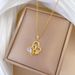 】 Love 【 Bow Light Luxury Charm Gorgeous Full Diamond Necklace Women's Versatile Clavicle Chain Titanium Steel 【 】_ipsvogv.com