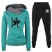 Women's Clothing Women's sweatshirt suit hoodie sports letter LOVE suit fashion and leisure hot style_ipsvogv.com