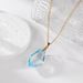 Fashion Personality Irregular Blue Water Diamond Necklace Collar_ipsvogv.com