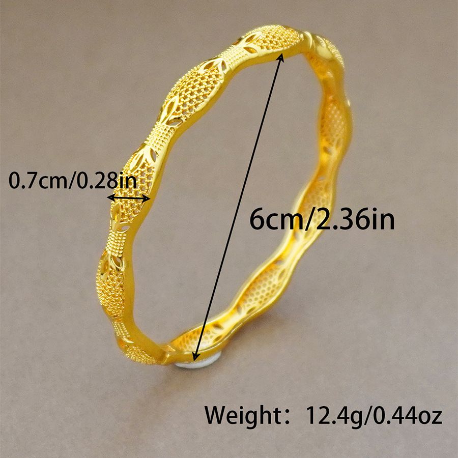 Dubai Hollow Bracelet, Jewelry, Vietnamese Sand Gold Women's Bracelet Jewelry Gift_ipsvogv.com