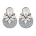 Fashion hand woven cotton earrings exquisite romantic feminine temperament versatile earrings wedding gift_ipsvogv.com