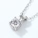 S925 Thick Silver Moissanite Pendant Round Four Claw Inlaid Clavicle Pendant Simple And Fashionable_ipsvogv.com
