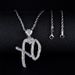 New alloy pendant with English letters XO, creative and niche style, hip-hop necklace_ipsvogv.com