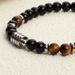 New Stainless Steel OT Buckle Tiger Eye Obsidian Men's Fashion Personality Hip Hop Beaded Accessories Bracelet_ipsvogv.com