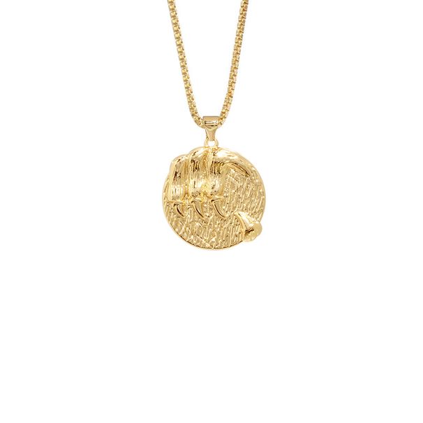 Jewelry Personality Twelve Constellation Pendant Necklace Jewelry Retro Gold Necklace Female_ipsvogv.com