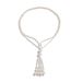 Jewelry Temperament Tassel Pearl Women's Simple Long Bead Collarbone Chain Necklace_ipsvogv.com