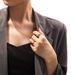 stainless steel crown ring female natural stone high end fashion design niche titanium steel jewelry rings_ipsvogv.com