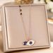Devil Titanium Steel Necklace Female Personality Blue Eyes Temperament Light Luxury Clavicle Chain Jewelry Does Not Fade_ipsvogv.com