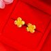 Long Lasting Butterfly For Women, Summer Flowers, High-end Feeling, Rose, Vietnamese Sand Gold Brass Earrings_ipsvogv.com