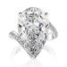 Cao Shi's Hot Selling Inlaid 9 * 19 Pear Water Droplet Shaped Zircon Ring, Female Creative New Ring_ipsvogv.com