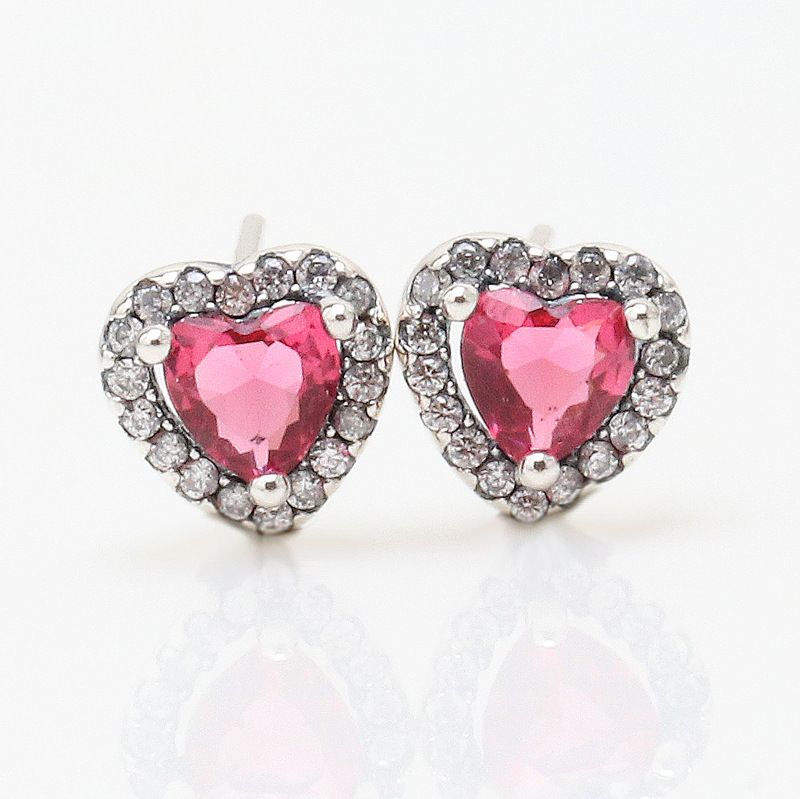 Women's Jewelry Noble Heart Earrings Fashion Items Retro Red Heart Shaped Earrings Female Surprise Gift_ipsvogv.com