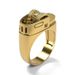 Blue Jing Creative Lighter Design Style Punk Plated 14k Men's Ring_ipsvogv.com