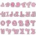 Women's Jewelry Pink English Letter Pendant Beads DIY Jewelry Accessories Bracelet Copper Plated 925 Silver_ipsvogv.com