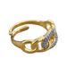 French Vintage Cuban Chain Internet Famous, Same Style Ring, Diamond Studded Women's Ring_ipsvogv.com