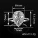 Cao Shi Creative Sparkling Water Droplet Shape Zircon Wedding Ring Women's Jewelry_ipsvogv.com