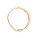 Fashion Stainless Steel Knot Couple Bracelets Gold Plated Niche Simple Versatile Jewelry_ipsvogv.com