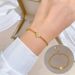 【 Full Body Titanium Steel 】 Dongdaemun Extremely Simple Style Lucky Grass Personality Chain Bracelet Female Internet_ipsvogv.com