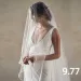 Hair Jewelry V97 Elegant Veil Drop Bridal Veils 2 Tiers With Blusher Ribbon Edge Soft Tulle Cover Face Wedding_ipsvogv.com