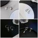 Silver Needle Niche Design Star Heart Asymmetrical Earrings For Women High End Cold Style Retro Personality Earrings_ipsvogv.com