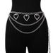 Jewelry Fashion Diamond Heart Shaped Pendant Multi Layer Waist With Dress Body Chain_ipsvogv.com